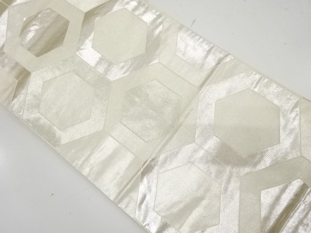 JAPANESE FUKURO OBI / WOVEN KIKKO PATTERN